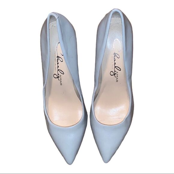 Charley Amar Gray Leather Shoes size 7.5 M - Picture 4 of 4